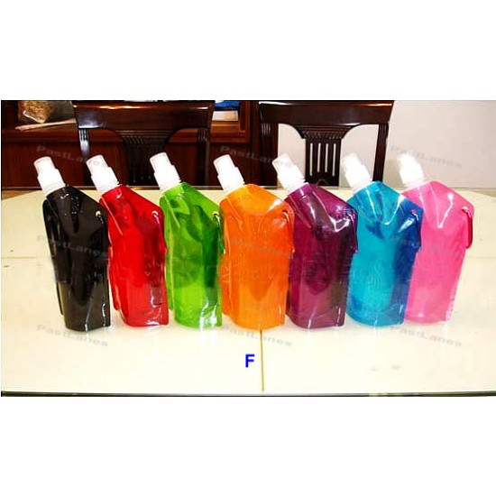 Foldable Water Bottles  - Plain 600ml