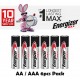 Energizer MAX Alkaline Battery AA / AAA [6pcs]