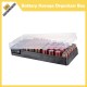 Battery Storage Organizer Box With Battery Tester For AA, AAA, C, D, 9V and Button Batteries