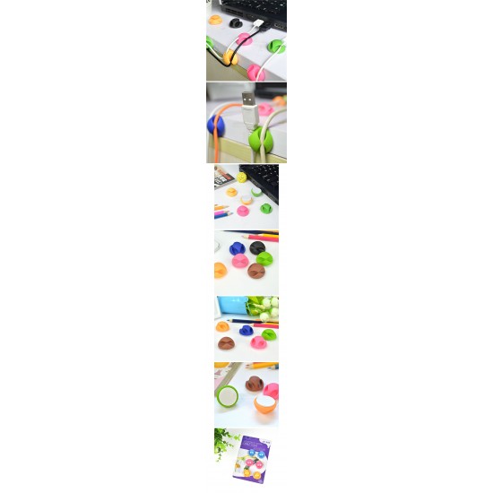 Cable Holder Organizer [Double Slot 6pcs]