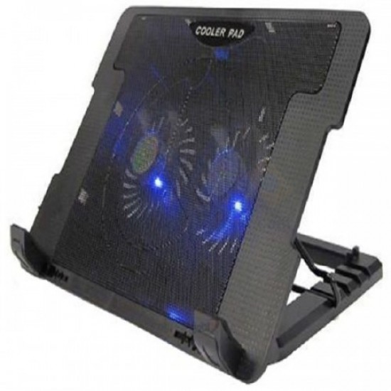 Laptop Adjustable Height Cooling Pad [2 Fans] 