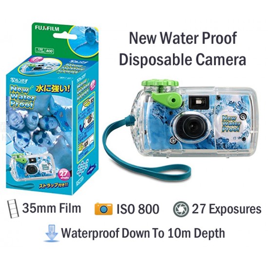 Fujifilm New Waterproof Disposable Film Camera [27 Exp]