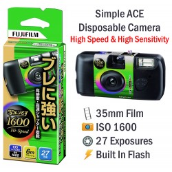 Fujifilm Simple Ace Disposable High Speed Film Camera [27 Exp]