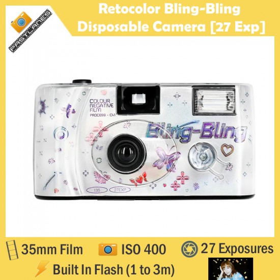 Reto Retocolor Bling-Bling Disposable Camera With Pre-Exposed Patterns [27 Exp]