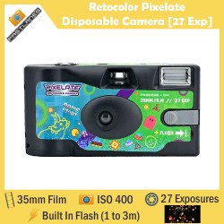 Reto Retocolor Pixelate Disposable Camera With Pre-Exposed Patterns [27 Exp]