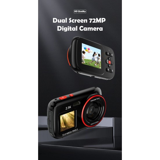 Dual Screen 72MP Digital Camera