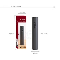 Electric Wine Bottle Opener Pourer Storage Set