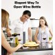 Electric Wine Bottle Opener Pourer Storage Set