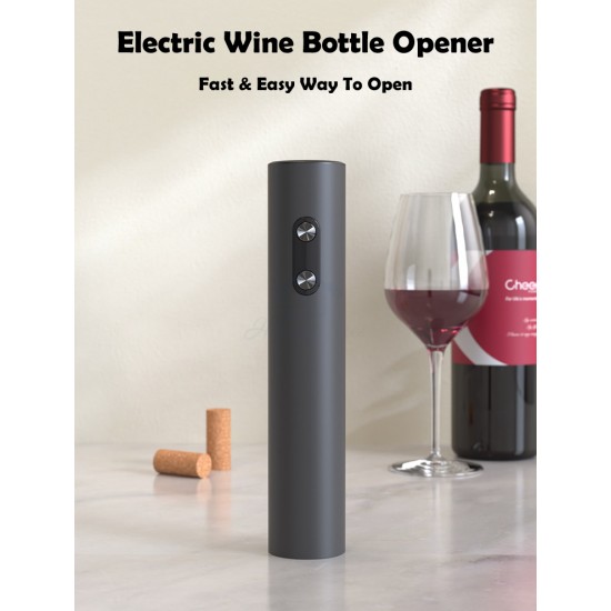 Electric Wine Bottle Opener Pourer Storage Set