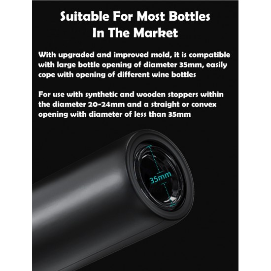 Electric Wine Bottle Opener Pourer Storage Set