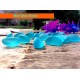 Blue Glass Decorative Stones For Fish Tank