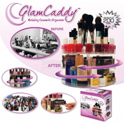 Glam Caddy Rotating Makeup Cosmetic Organizer
