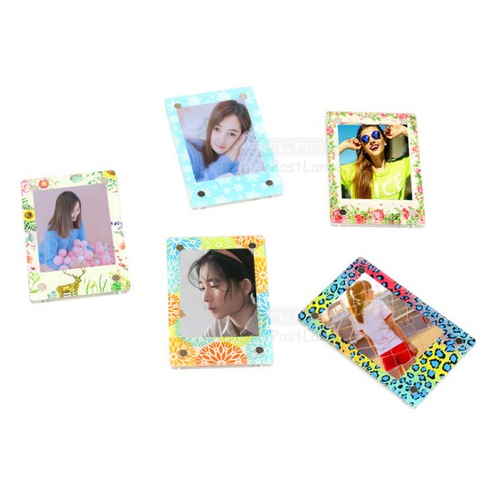 Acrylic Magnetic Mini Photo Pattern Frame [1 Slot]