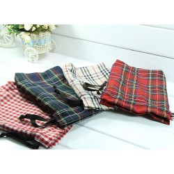 Checkered Pouch Bag