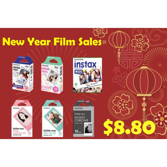 Fujifilm Instax Mini Film, Square Film, Wide Film New Year Sales