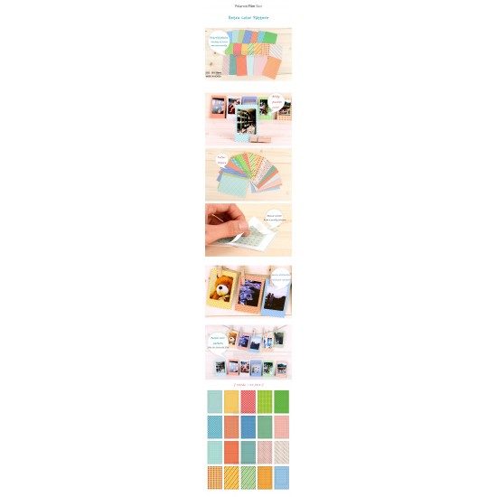 Instax Film Skin Sticker (Retro Color Pattern) [Mini Film]