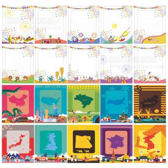 Instax Film Skin Sticker (Cartoon) [Square Film]