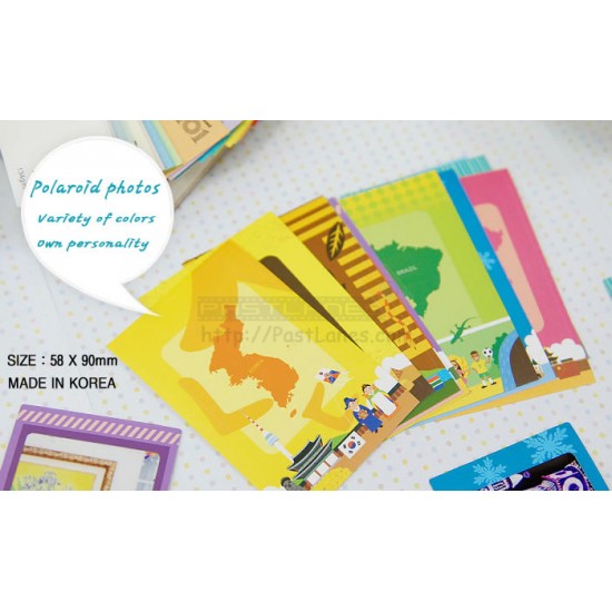 Instax Film Skin Sticker (World Travel) [Mini Film]