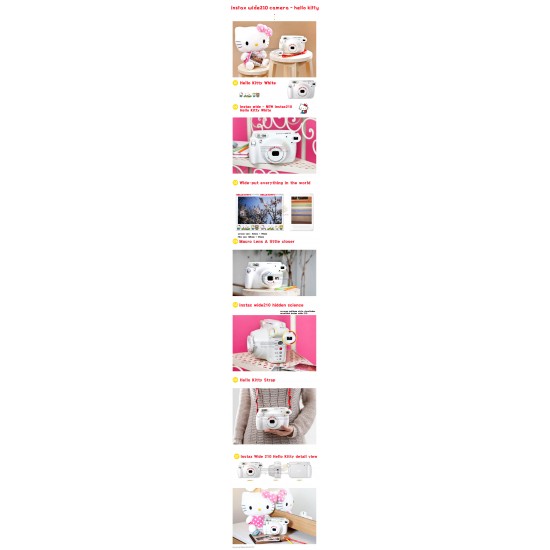 Fujifilm Instax 210 Wide Camera (Hello Kitty) + Mystery Gift
