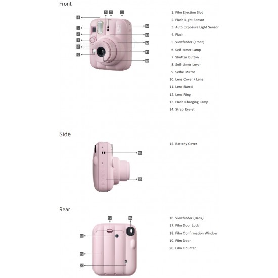 Fujifilm Instax Mini 13 Camera (Candy Pink)