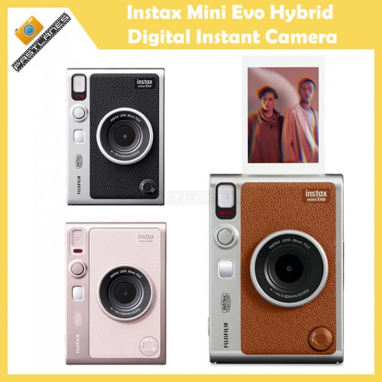 Instax Mini Evo Hybrid Digital Instant Camera (Gentle Rose)
