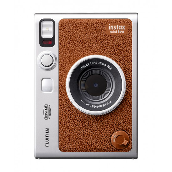 Instax Mini Evo Hybrid Digital Instant Camera (Brown)