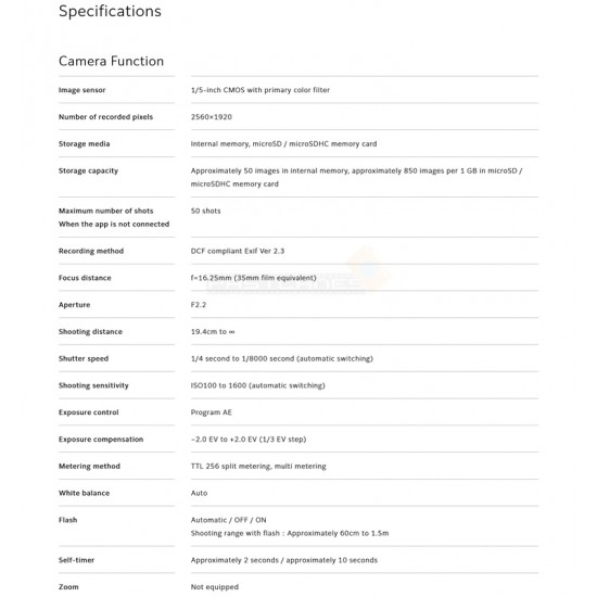 Fujifilm Instax Pal Digital Camera