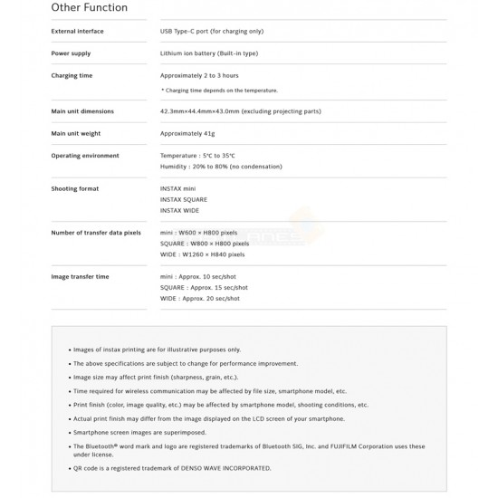 Fujifilm Instax Pal Digital Camera