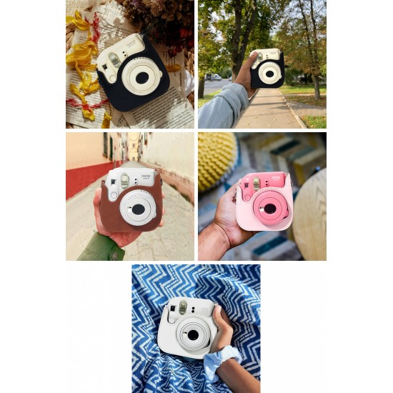 Leather Bag For Instax Mini 12, Mini 11, Mini 9, Mini 8 Instant Camera