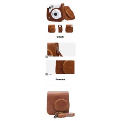 Instax Mini 11 Retro Brown Leather Bag