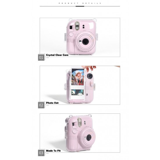 Instax Mini 12 Crystal Case With Photo Slot