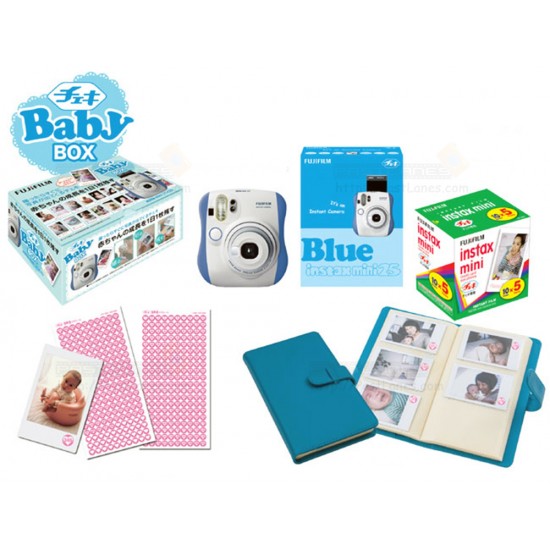 Fujifilm Instax Mini 25 Camera (Blue) [Baby Box]