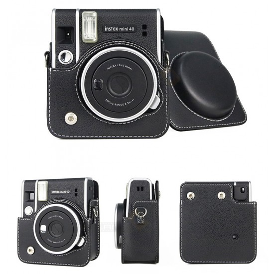 Instax Mini 40 Retro Leather Bag
