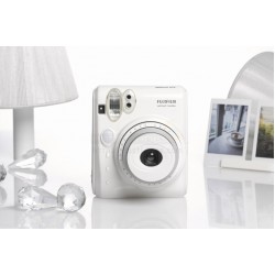Fujifilm Instax Mini 50S Piano Camera (White) + Mystery Gift