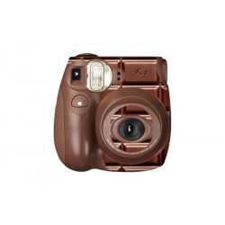 Fujifilm Instax Mini 7S  Camera (Choco) [Sticker + Close-up Lens With Mirror]