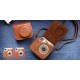 Vintage Brown Leather Bag For Instax Mini 7S