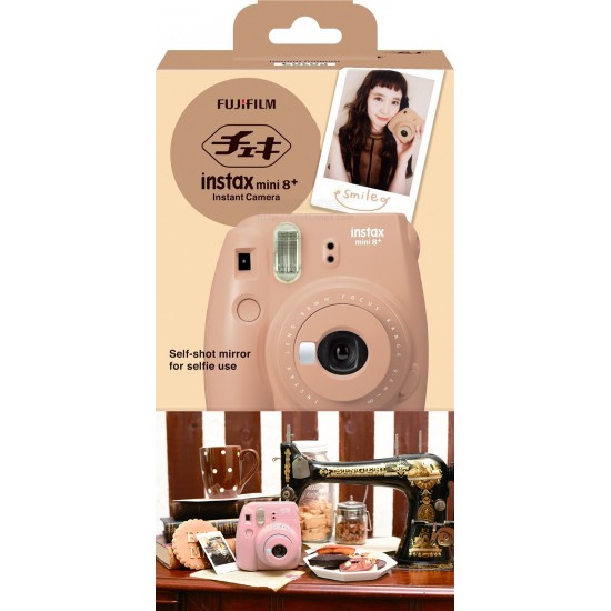 Fujifilm Instax Mini 8+ Plus Camera (Cocoa) + Mystery Gift
