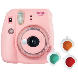 Fujifilm Instax Mini 9 Camera (Clear Pink) + Mystery Gift