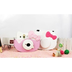 Ribbon Leather Bag For Instax Mini Hello Kitty