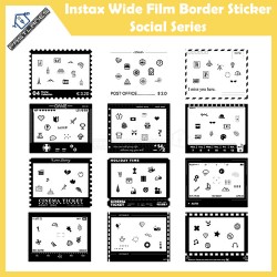 Instax Wide Film Social Series Border Sticker