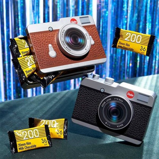 Daita Camera Tin Box Milk Chocolate
