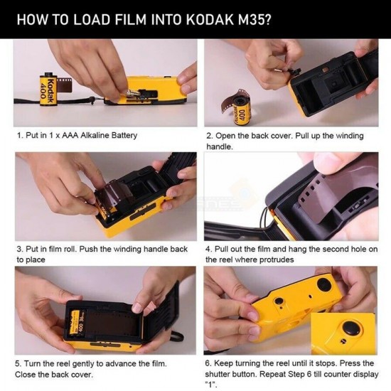 Kodak M35 Film Camera + FREE Pouch
