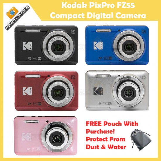 Kodak PixPro FZ55 Compact Digital Camera + FREE Pouch