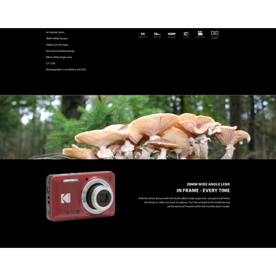 Kodak PixPro FZ55 Compact Digital Camera + FREE Pouch