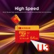 Kodak Micro SDHC SDXC UHS-1 U3 V30 A1 Memory Card 32GB / 64GB / 128GB / 256GB With SD Card Adapter
