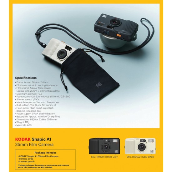 Kodak Snapic A1 35mm Film Camera