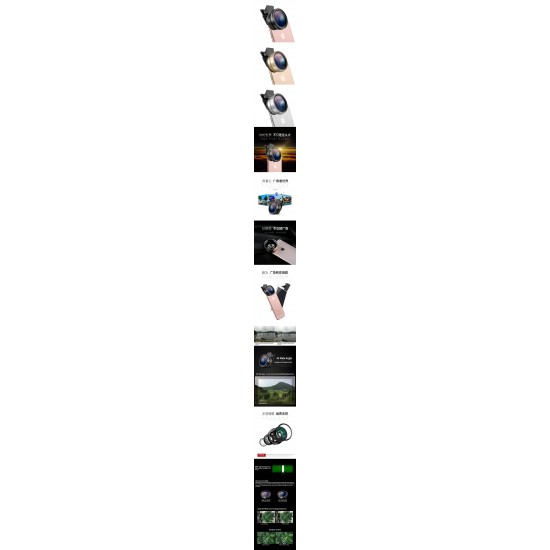 Super Wide Angle + Macro Lens For Mobile Phone (Less Distortion, No Shadow)