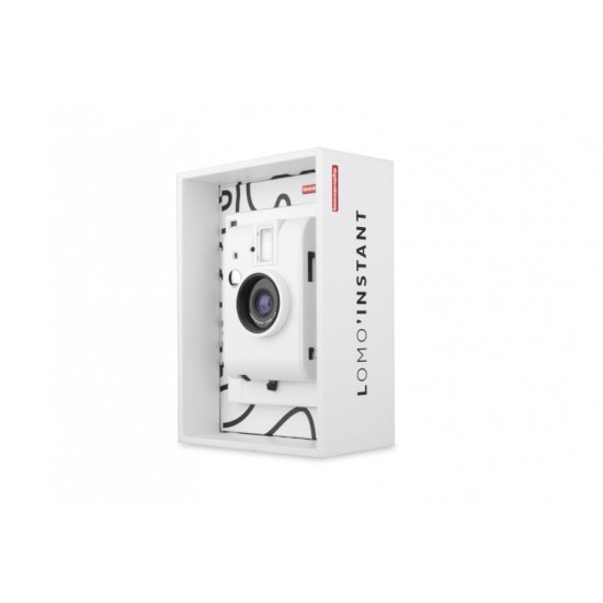 Lomo'Instant (White) + 3 Lenses +FREE Extra Color Gel +FREE Strap