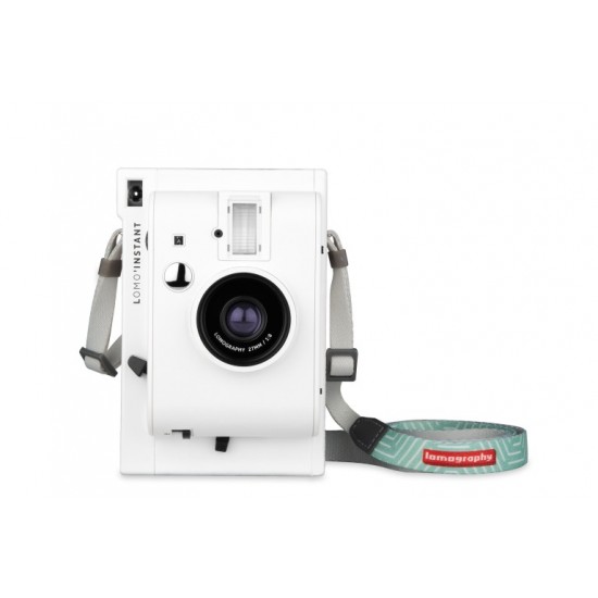 Lomo'Instant (White) + 3 Lenses +FREE Extra Color Gel +FREE Strap