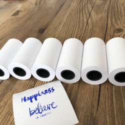 Blue Thermal Sticker Paper (3 Rolls) For Paperang / Peripage / Receipt Printer